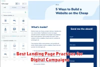 Best Landing Page Practices for Digital Campaigns