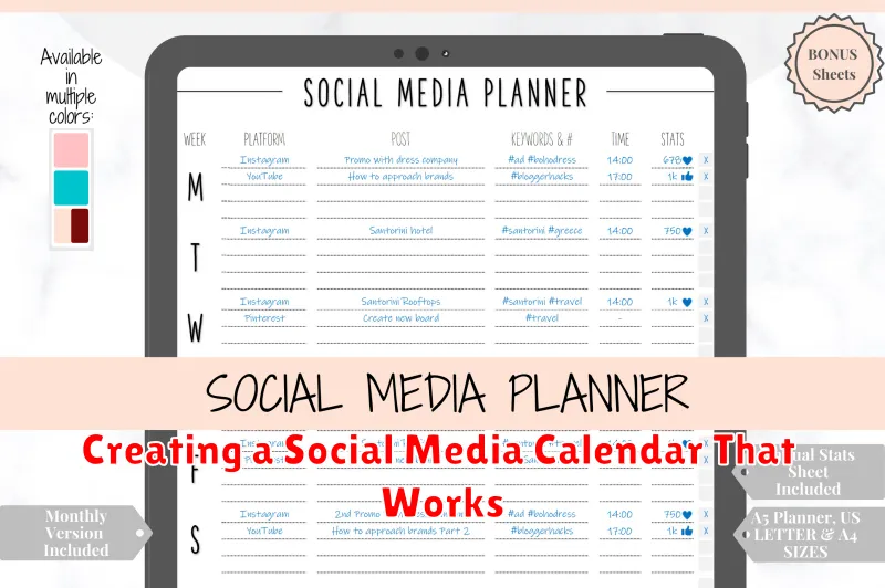 Creating a Social Media Calendar That Works